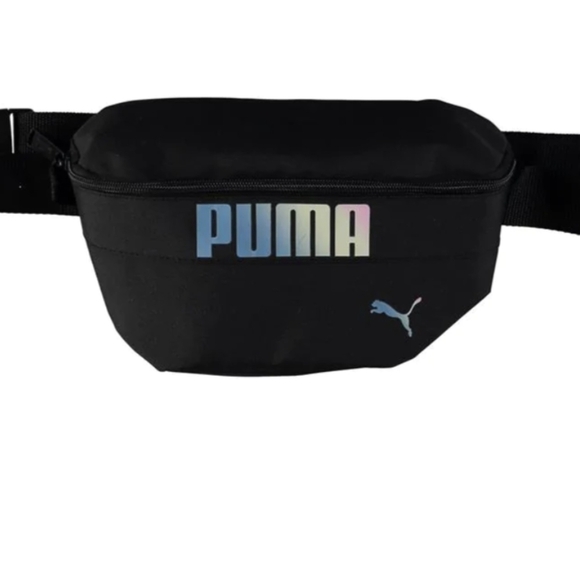 Puma Rhythm Hip Sack Belt Bag in Black & Ombre Blue NWT - Picture 4 of 7